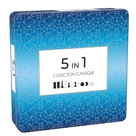 Tactic Deluxe 5 in 1 Board Game box view