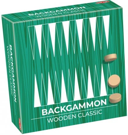 Tactic Trendy Backgammon Board Game box view
