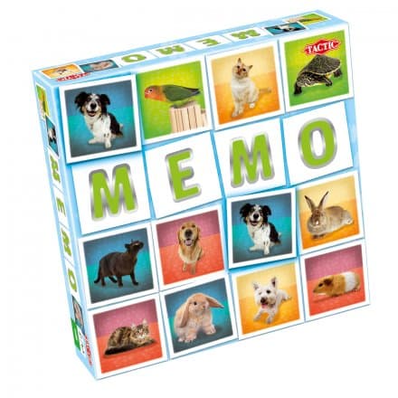 Tactic Memo Pets Board Game box view