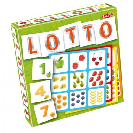 Tactic Lotto Fruits and Numbers Board Game box view