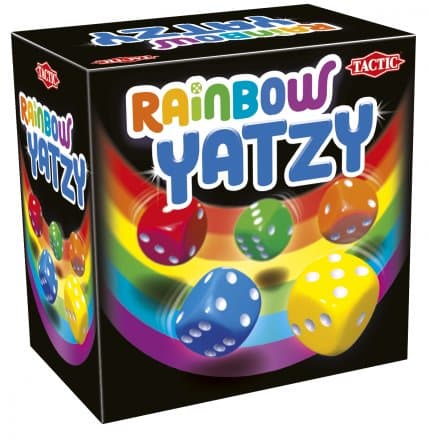 Tactic Rainbow Yatzy Dice Game box view