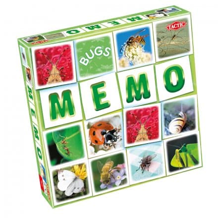 Tactic Memo Bugs Board Game box view
