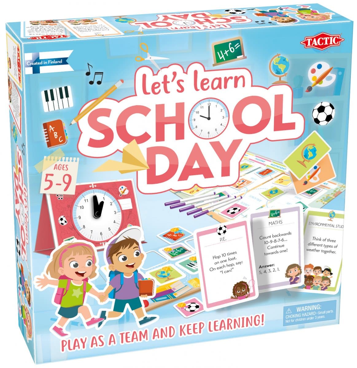 Tactic Let´s Learn School Day Board Game box view
