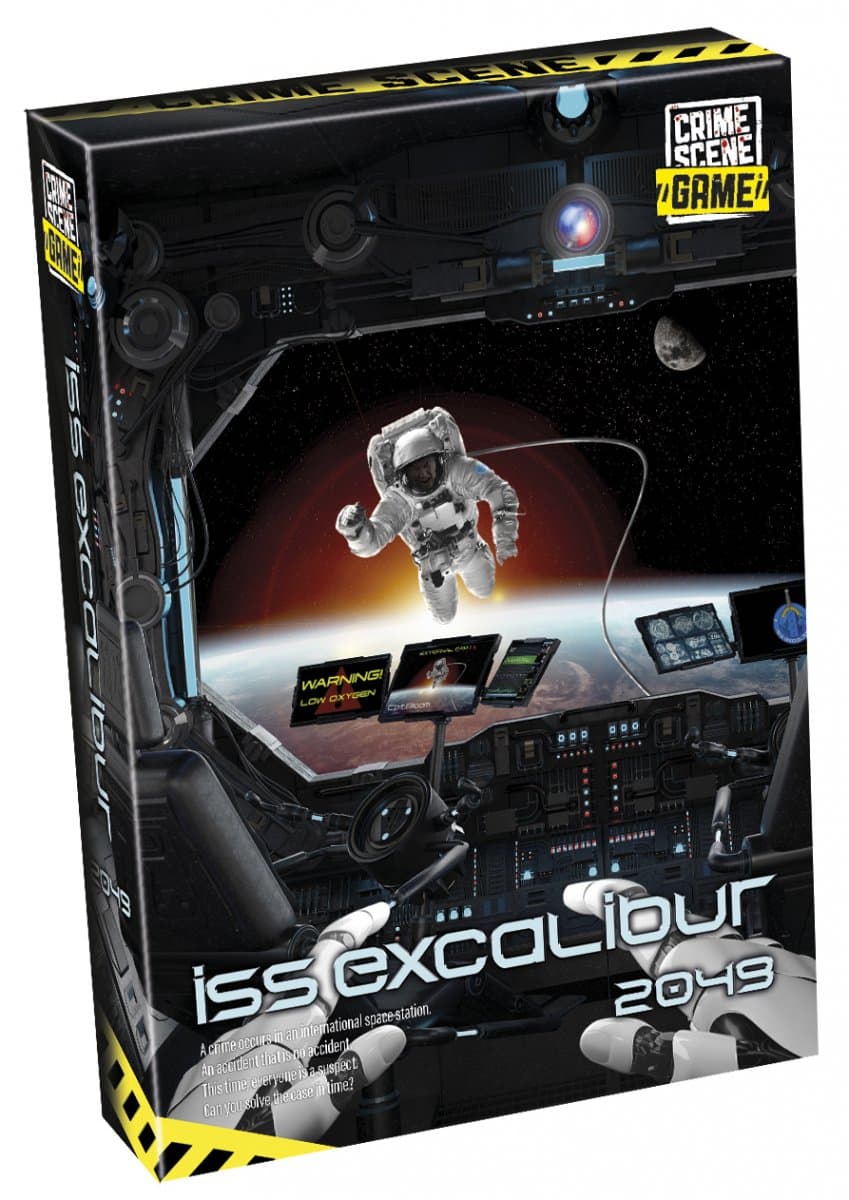 Gamestorm Crime Scene Iss Excalibur 2049 Board Game box view