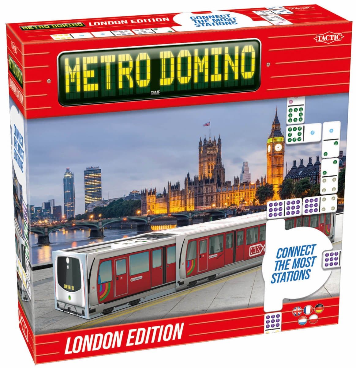 Tactic Metro Domino London Board Game box view