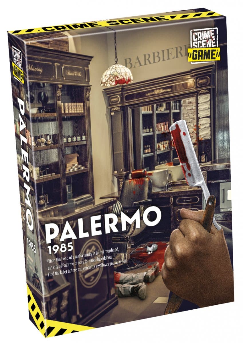 Gamestorm Crime Scene Palermo 1985 Board Game box view