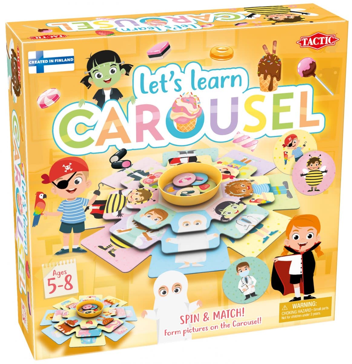 Tactic Let´s Learn Carousel Board Game box view