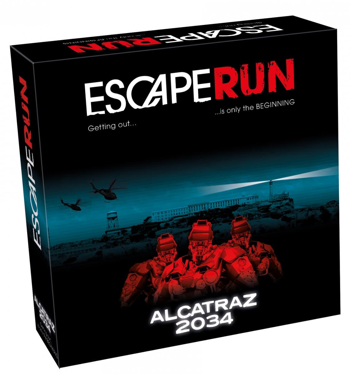 Gamestorm Escaperun Alcatraz 2034 Board Game box view