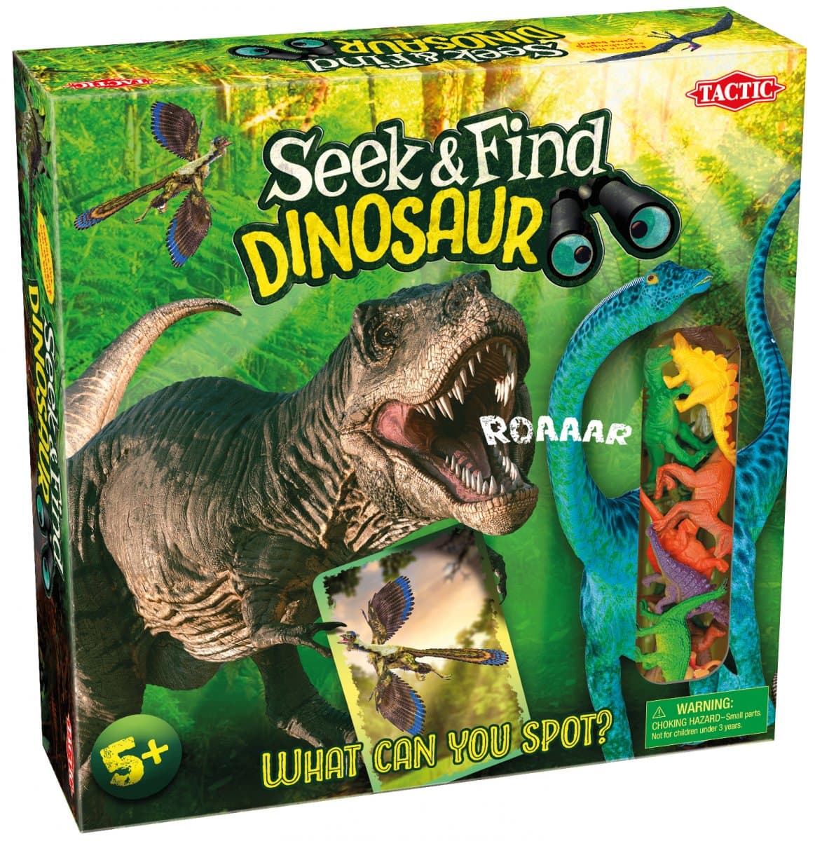 Tactic Seek & Find Dinosaur Board Game box view
