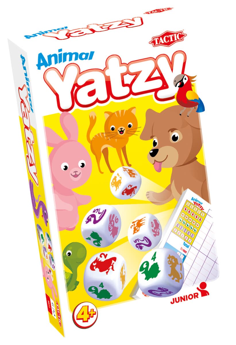 Tactic Animal Yatzy Dice Game box view