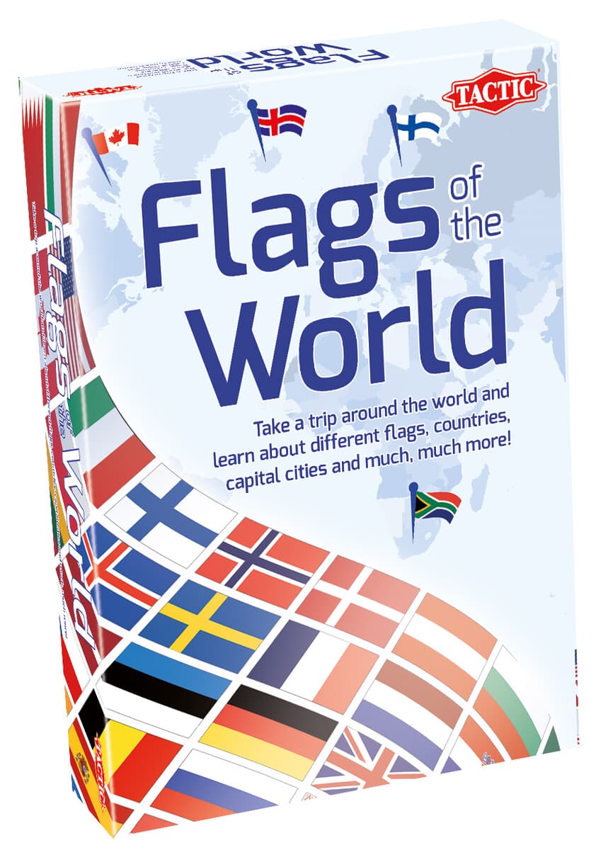 Tactic Flags of the World Board Game box view