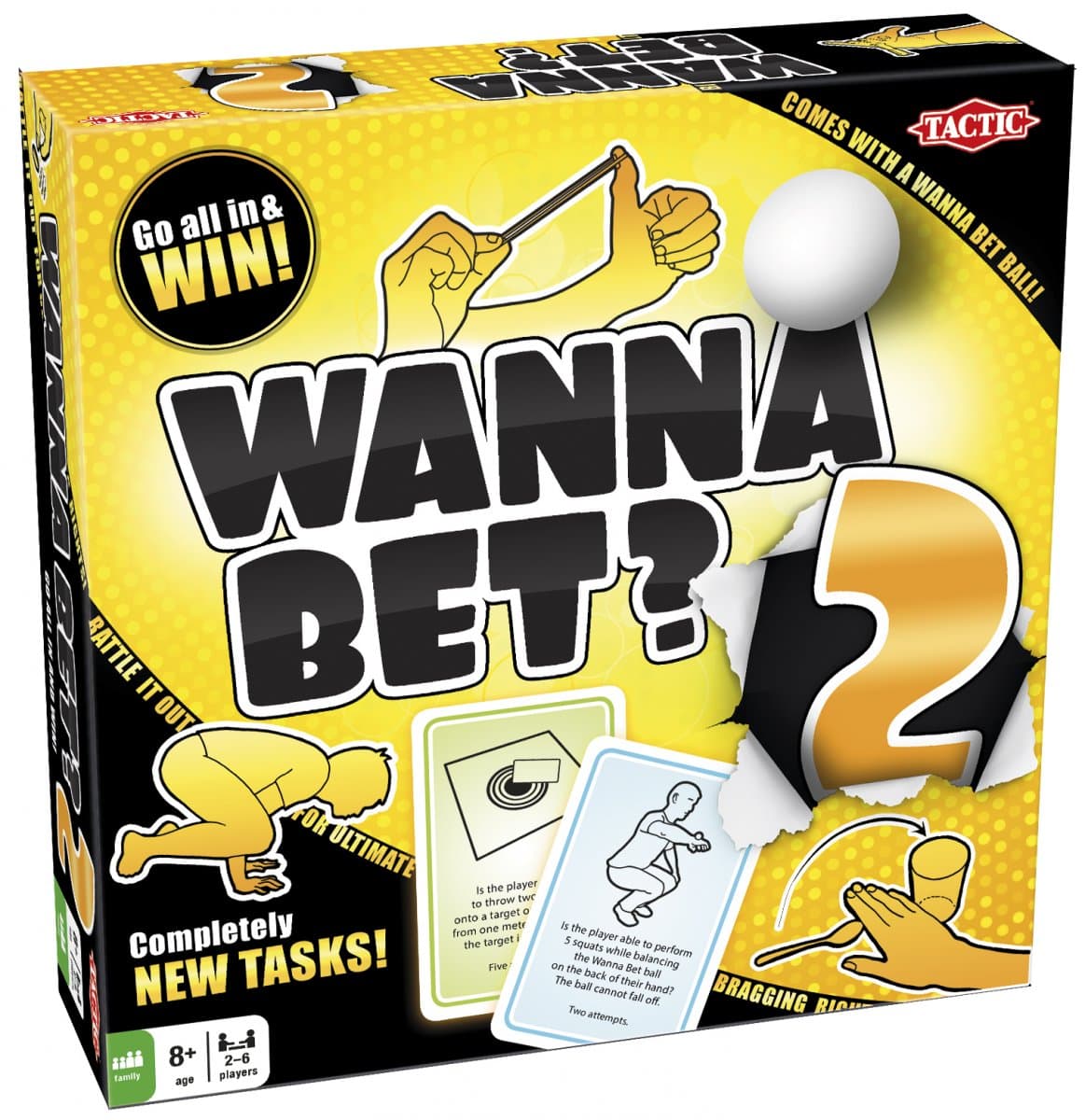Tactic Wanna Bet? 2.0 Board Game box view