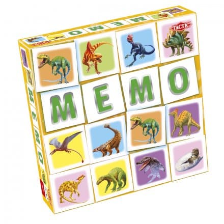 Tactic Memo Dino Board Game box view