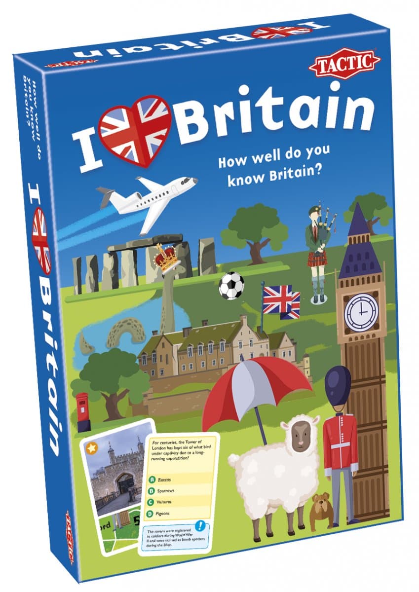 Tactic Britain Country Game Board Game box view