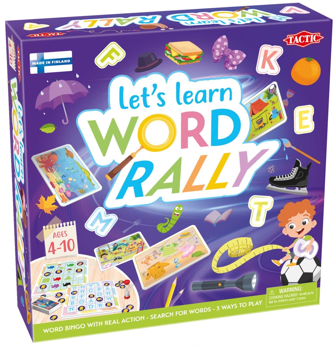 Tactic Let´s Learn Word Rally Board Game box view