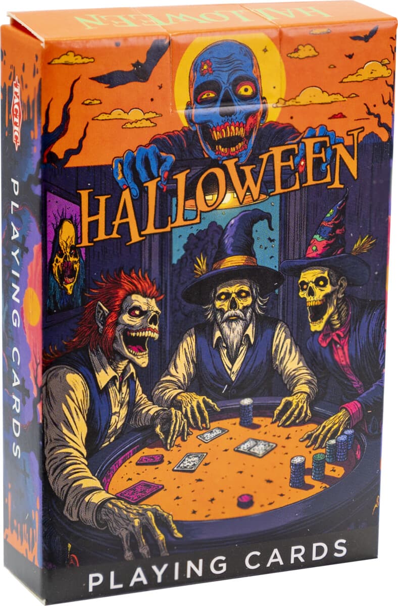 Tactic Halloween Playing Cards box view