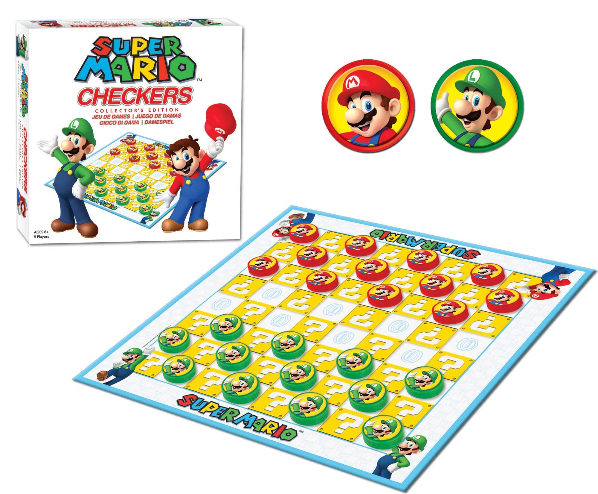Super Mario Checkers box view